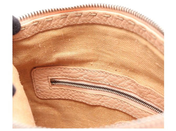 Bolso de hombro de cuero Fendi Selleria Rosa - vista 6