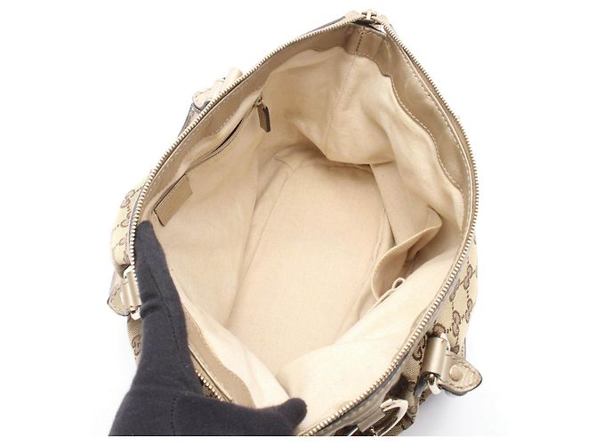 Borsa 2way Gucci Sukey GG Canvas Marrone Beige - vista 3
