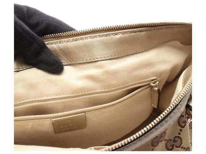 Borsa 2way Gucci Sukey GG Canvas Marrone Beige - vista 5