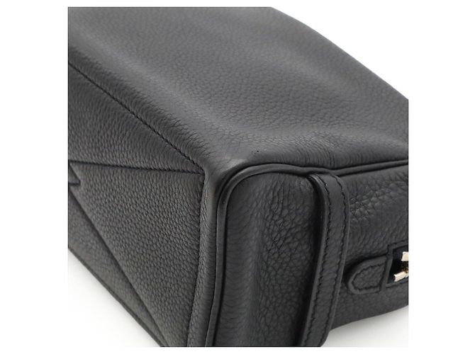 Pochette Victoria PM in pelle di vitello Hermès Nero - vista 3