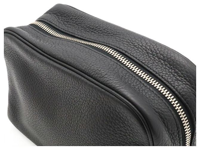Pochette Victoria PM in pelle di vitello Hermès Nero - vista 5