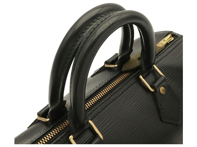 Speedy Borsa Louis Vuitton Epi Nero - vista 4