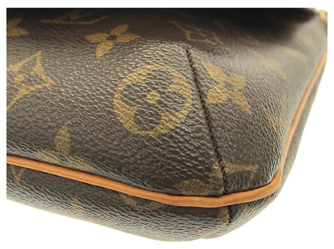 Borsa a tracolla Louis Vuitton Musette Salsa Monogram Marrone - vista 3