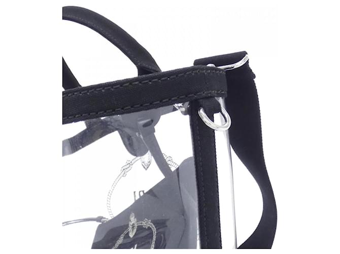 Borsa tote Prada Canapa nera Nero - vista 7