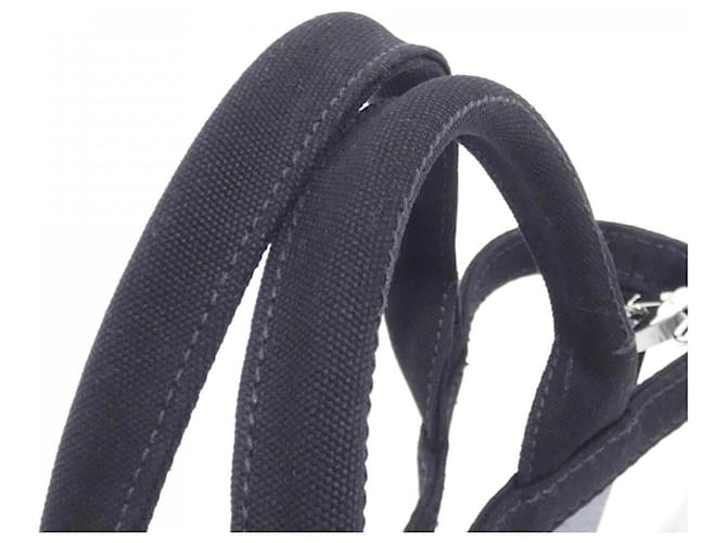 Borsa tote Prada Canapa nera Nero - vista 8