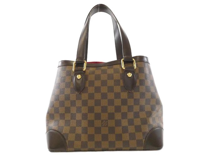 Borsa Louis Vuitton Hampstead Damier Marrone - vista 2