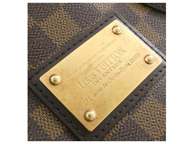 Borsa Louis Vuitton Hampstead Damier Marrone - vista 4