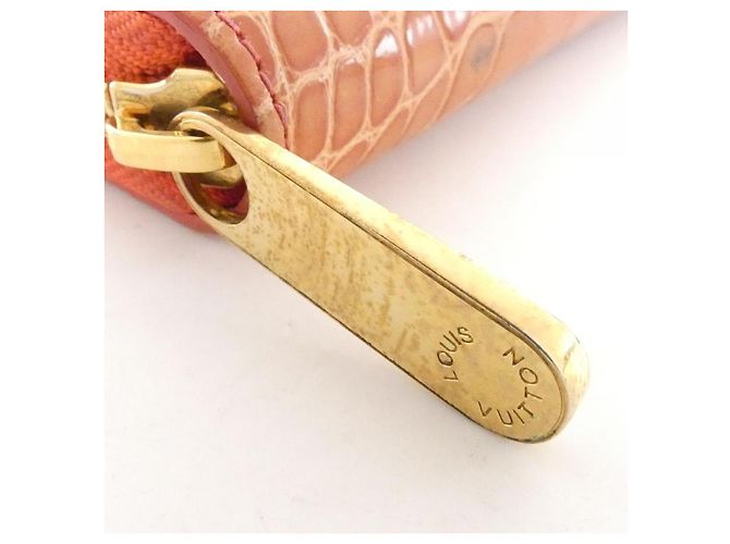 Portafoglio Zippy Louis Vuitton Crocodile Long Wallet Arancione - vista 4