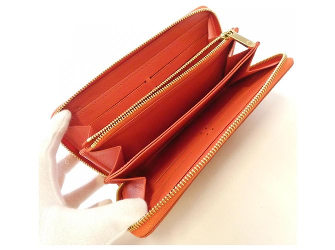 Portafoglio Zippy Louis Vuitton Crocodile Long Wallet Arancione - vista 5
