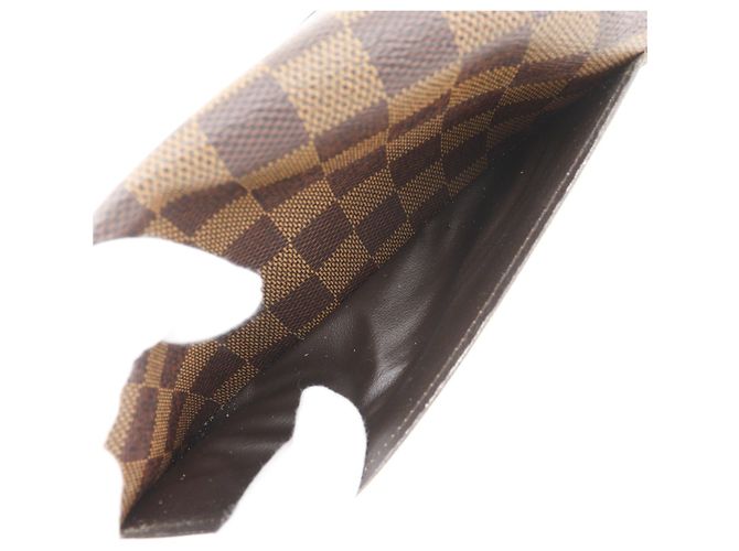 Porte Feuille Sarah Damier Long Wallet Louis Vuitton Castaño - vista 6