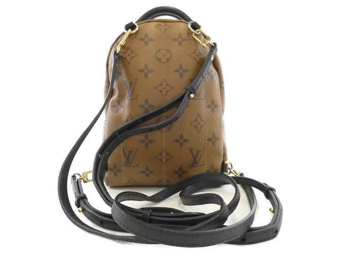 Zaino Louis Vuitton Palm Springs Mini Monogram Reverse Marrone - vista 2