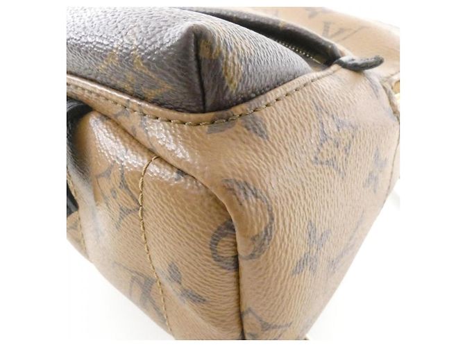Zaino Louis Vuitton Palm Springs Mini Monogram Reverse Marrone - vista 3