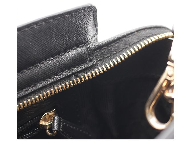 Borsa a tracolla in pelle Michael Kors SELMA SUTUDDED MEDIUM MESSENGER Nero - vista 8