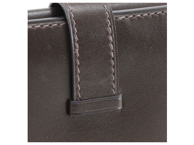 Portafoglio lungo Hermès Bearn in pelle Box Calf Marrone - vista 9