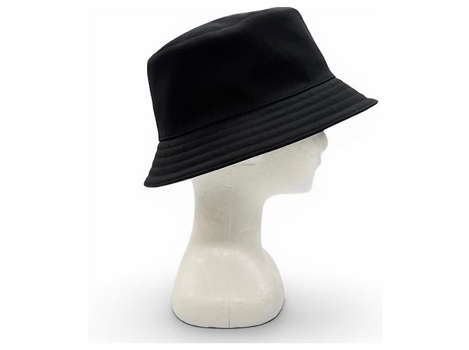 Gorro Hermès de algodón azul - vista 6
