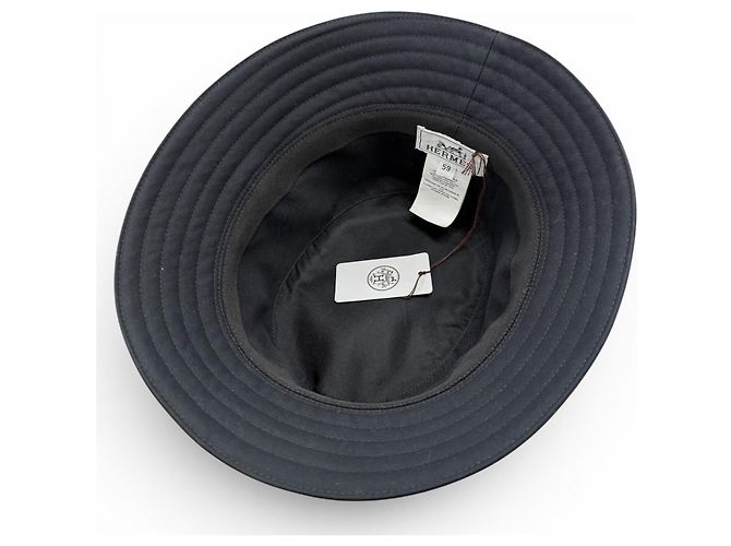 Gorro Hermès de algodón azul - vista 7