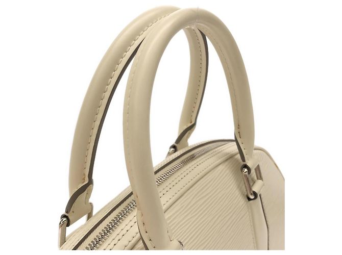 Borsa Louis Vuitton Epi Bianco - vista 7
