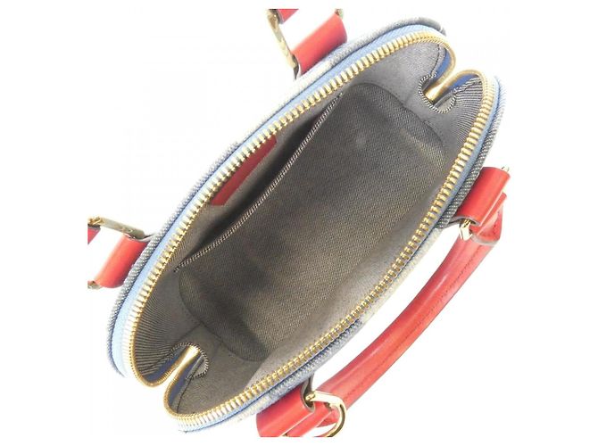 Borsa Louis Vuitton Alma BB Monogram Blu - vista 10