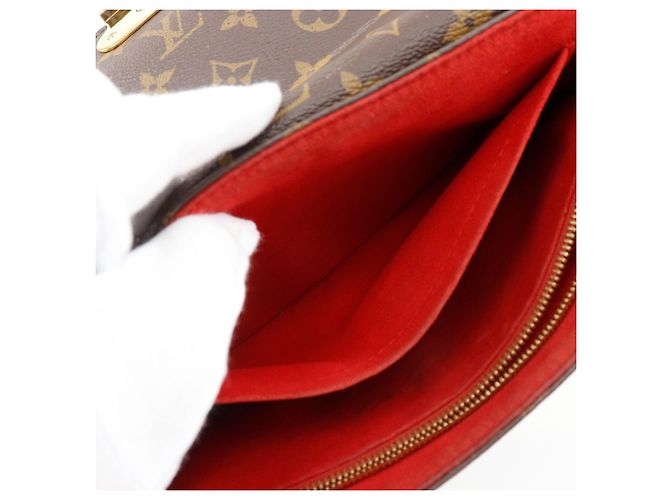 Borsa a Spalla Louis Vuitton Saint Placide Monogram Marrone - vista 7