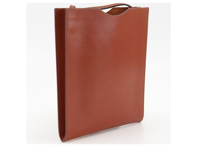 Hermès Hermes Omenitou Box Calf Schultertasche Braun - Ansicht 3