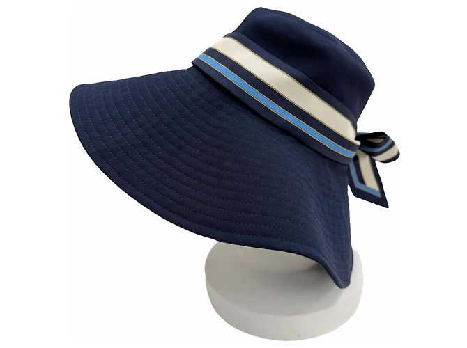 Cappello bucket in cotone Louis Vuitton Blu - vista 3