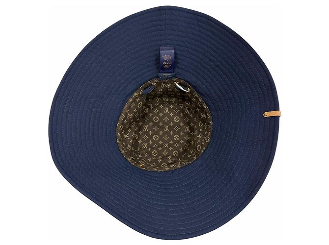 Cappello bucket in cotone Louis Vuitton Blu - vista 6