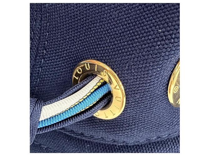 Cappello bucket in cotone Louis Vuitton Blu - vista 8