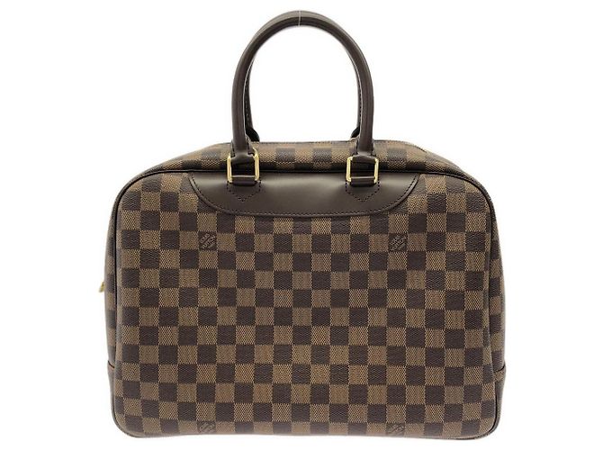 Borsa Bowling Vanity Louis Vuitton Damier Marrone - vista 2