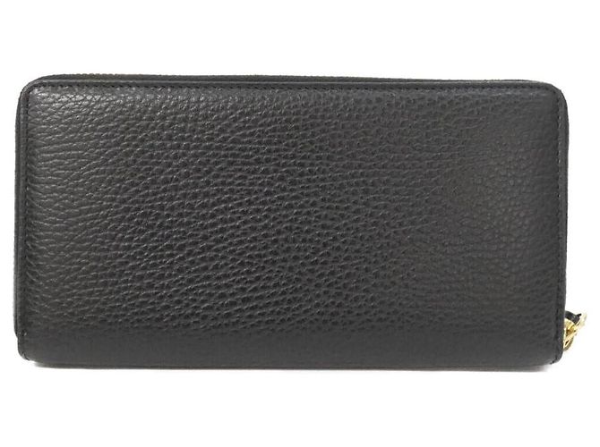 Portafoglio lungo in pelle Gucci Petit Marmont Nero - vista 2