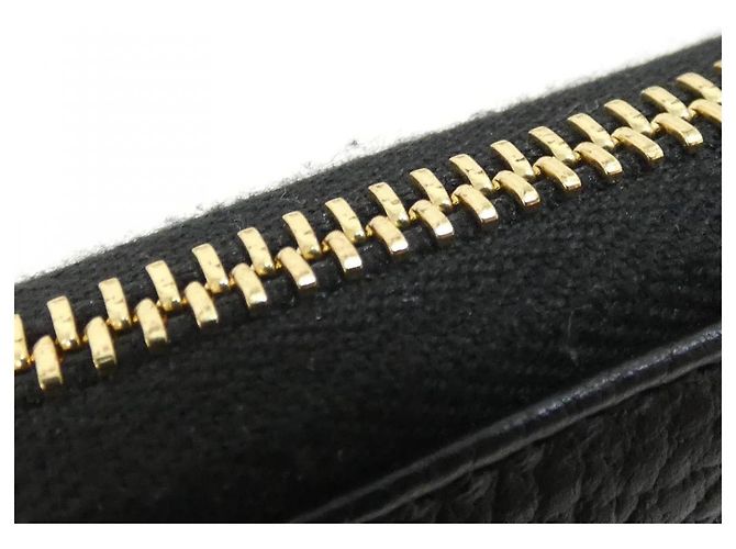 Portafoglio lungo in pelle Gucci Petit Marmont Nero - vista 4