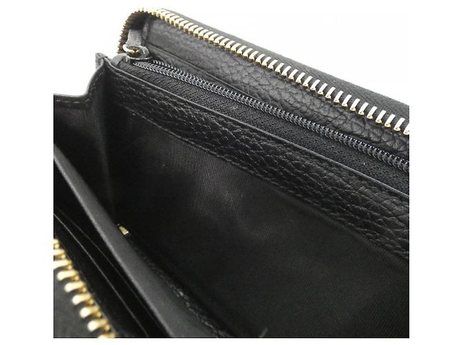 Portafoglio lungo in pelle Gucci Petit Marmont Nero - vista 7