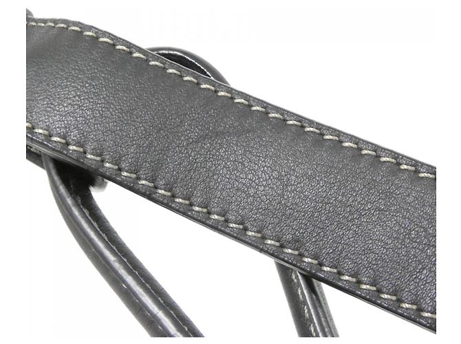 Loewe Leather Shoulder Bag Black - view 9