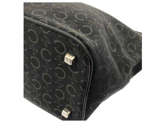 Borsa a tracolla in tela nera Céline Nero - vista 2