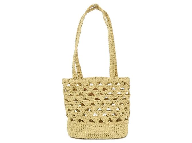 Prada Crochet Handtasche Braun Beige - Ansicht 2