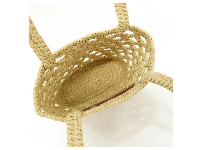 Prada Crochet Handtasche Braun Beige - Ansicht 7
