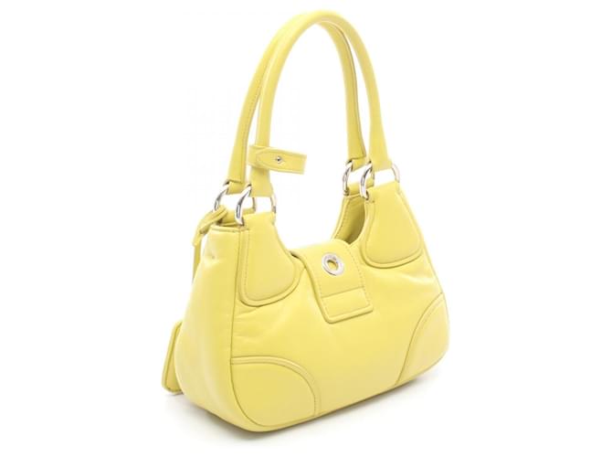 Borsa 2way in pelle PRADA MOON Giallo - vista 2