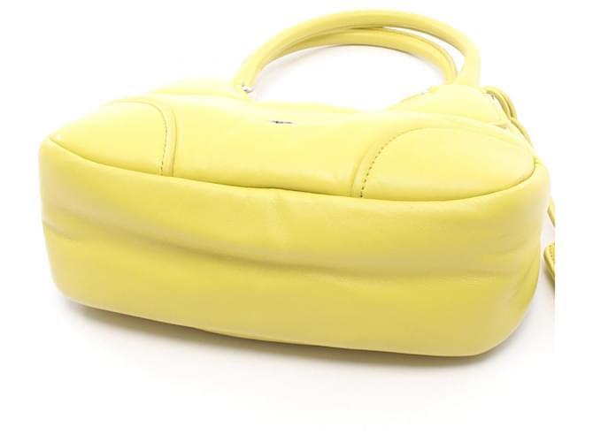 Borsa 2way in pelle PRADA MOON Giallo - vista 6