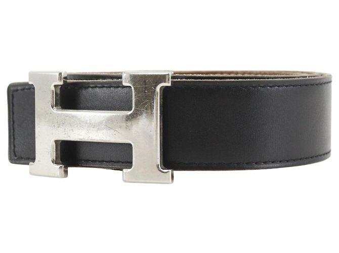 Hermès Hermes H Gürtel Kalbsleder Schwarz - Ansicht 2