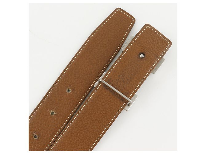 Hermès Hermes H Gürtel Kalbsleder Schwarz - Ansicht 4