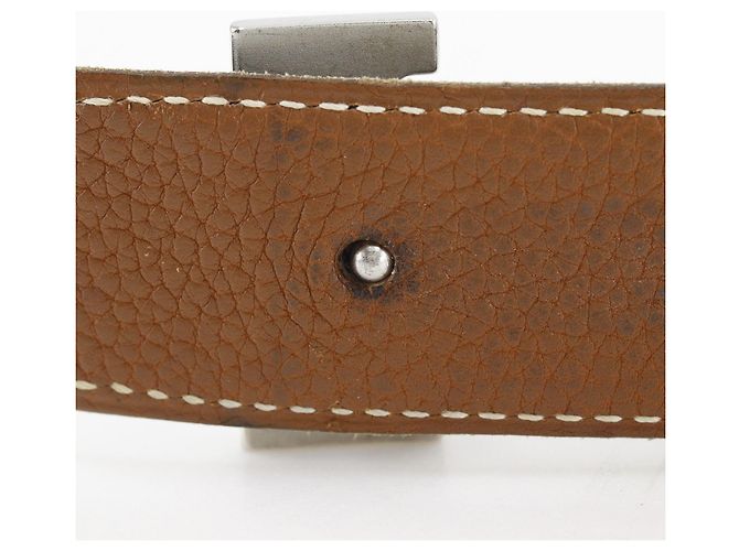 Hermès Hermes H Gürtel Kalbsleder Schwarz - Ansicht 9
