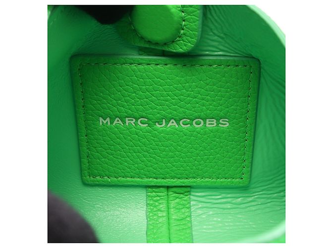 MARC JACOBS THE LEATHER SACK BAG MINI Borsa a mano in pelle Verde - vista 4
