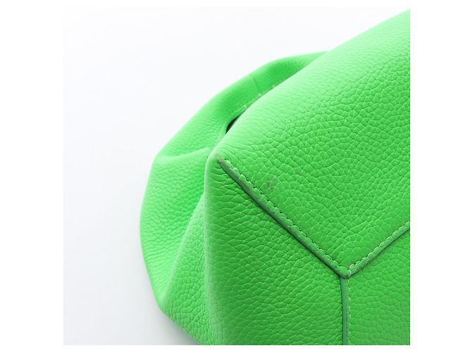 MARC JACOBS THE LEATHER SACK BAG MINI Borsa a mano in pelle Verde - vista 5