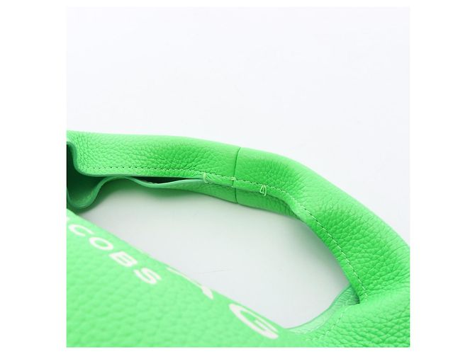 MARC JACOBS THE LEATHER SACK BAG MINI Borsa a mano in pelle Verde - vista 6