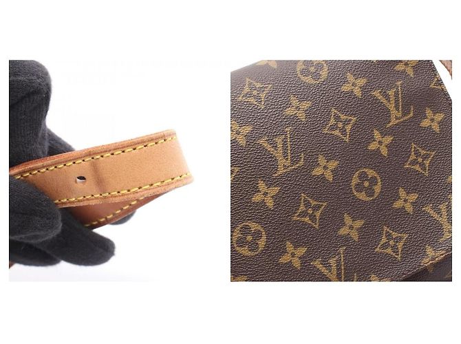Borsa a Spalla Louis Vuitton Musette Tango Monogram Marrone - vista 10