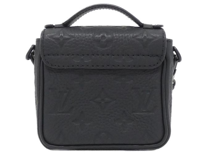 Borsa a tracolla Louis Vuitton Taurillon Monogram Pico S Lock Nero - vista 2