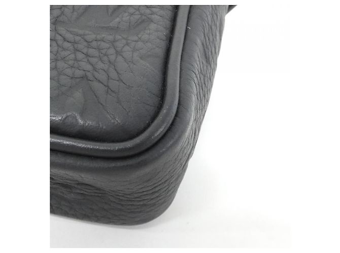 Borsa a tracolla Louis Vuitton Taurillon Monogram Pico S Lock Nero - vista 3