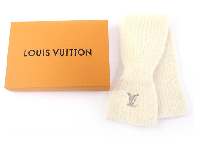 Sciarpa in lana Mini Confidence Louis Vuitton Bianco - vista 2