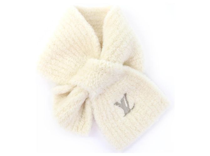 Sciarpa in lana Mini Confidence Louis Vuitton Bianco - vista 3