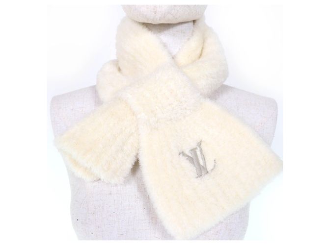Sciarpa in lana Mini Confidence Louis Vuitton Bianco - vista 4