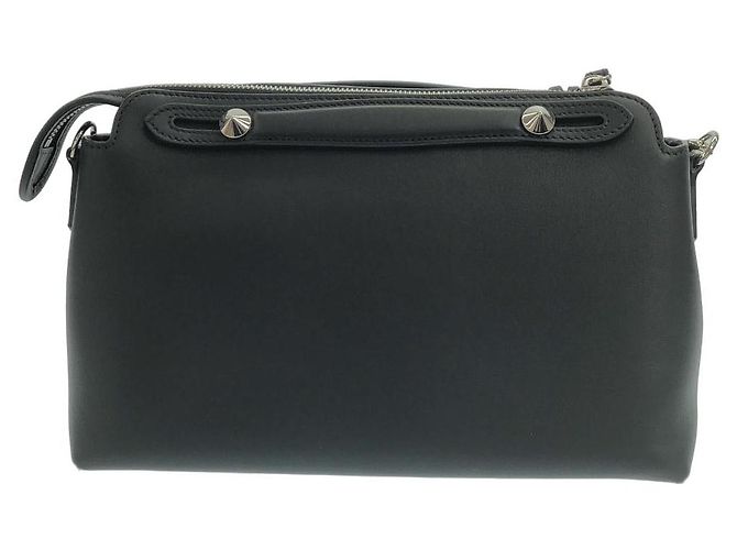 Borsa Fendi By The Way Medium in pelle di vitello Nero - vista 2